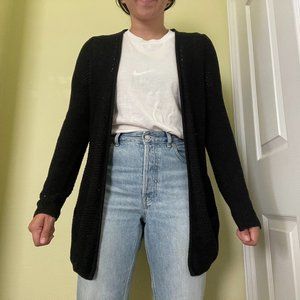 Yessica black knit cardigan